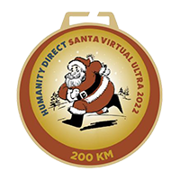 Santa Virtual Challenge 50km medal